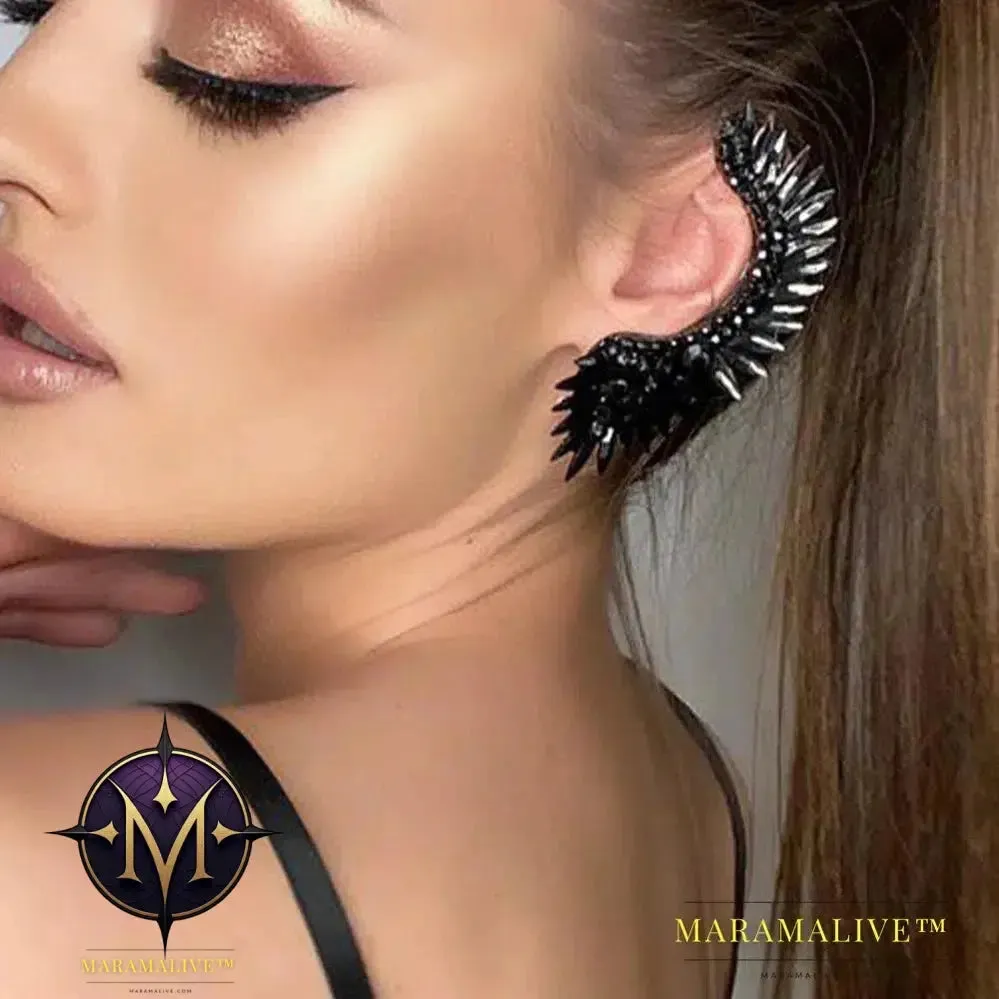 Luxury Rhinestone Ear Clip Earrings Accessories for Women 1 Pieces Right Ear Cuffs Fashion Jewelry 2023