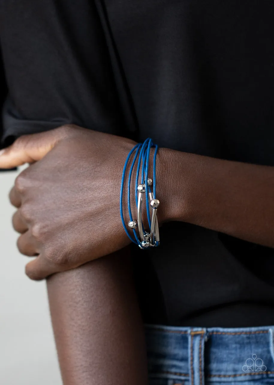 Magnetically Modern Blue Paparazzi Bracelet