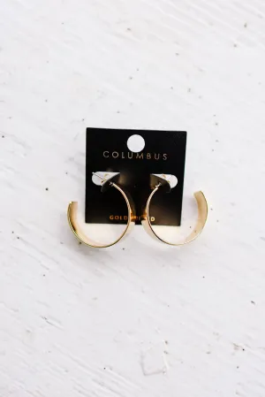 Mara Flat Hoop Earrings