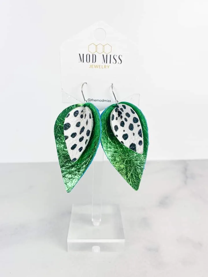 MARCH 2023 {QUINNY} Stacked Petal Earrings {Pre-Order:  Ships First Week of MARCH/Please Order Separately/Orders Are NOT Split Up!}
