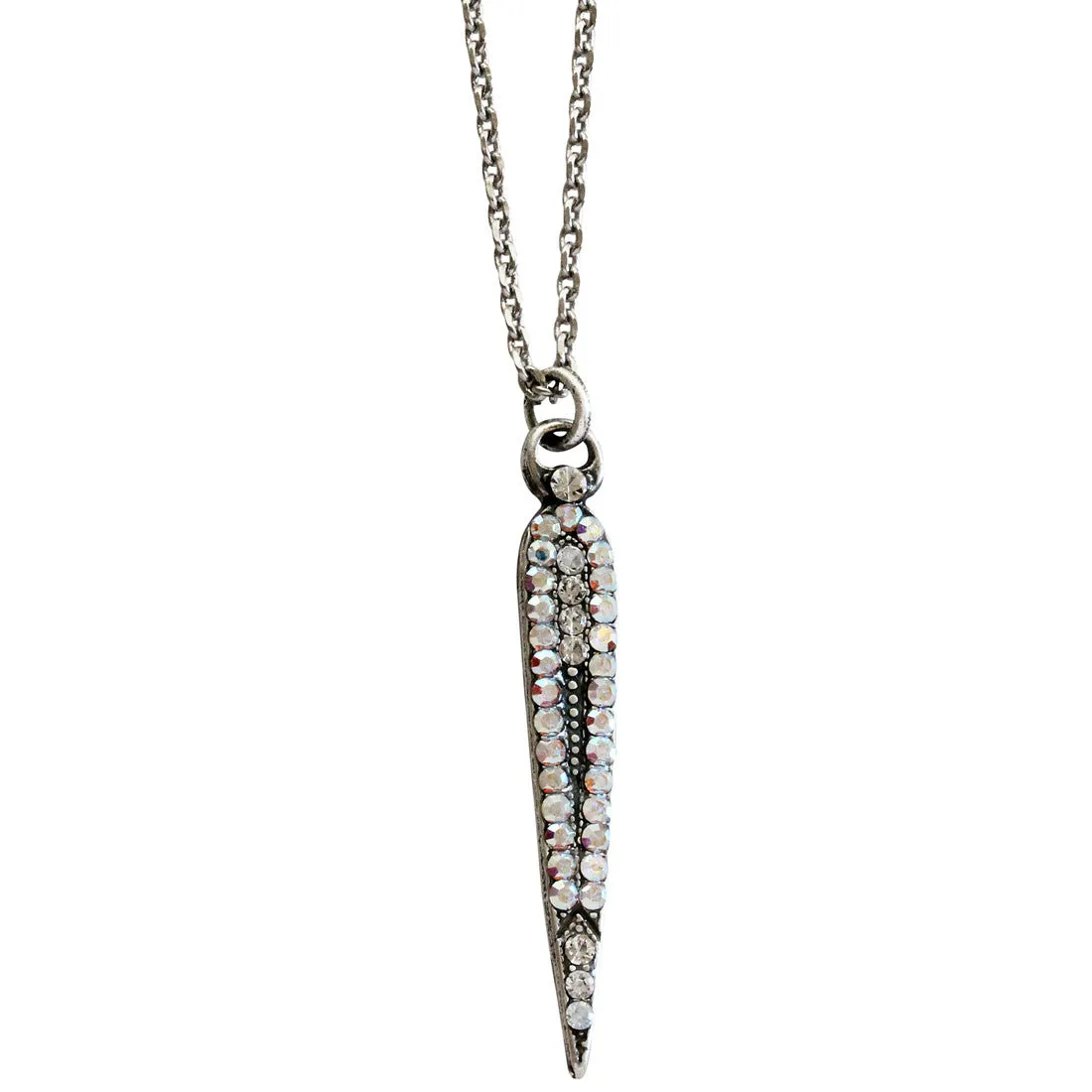 Mariana "On A Clear Day" Silver Plated Spear Pendant Crystal Necklace, 5304 0011AB