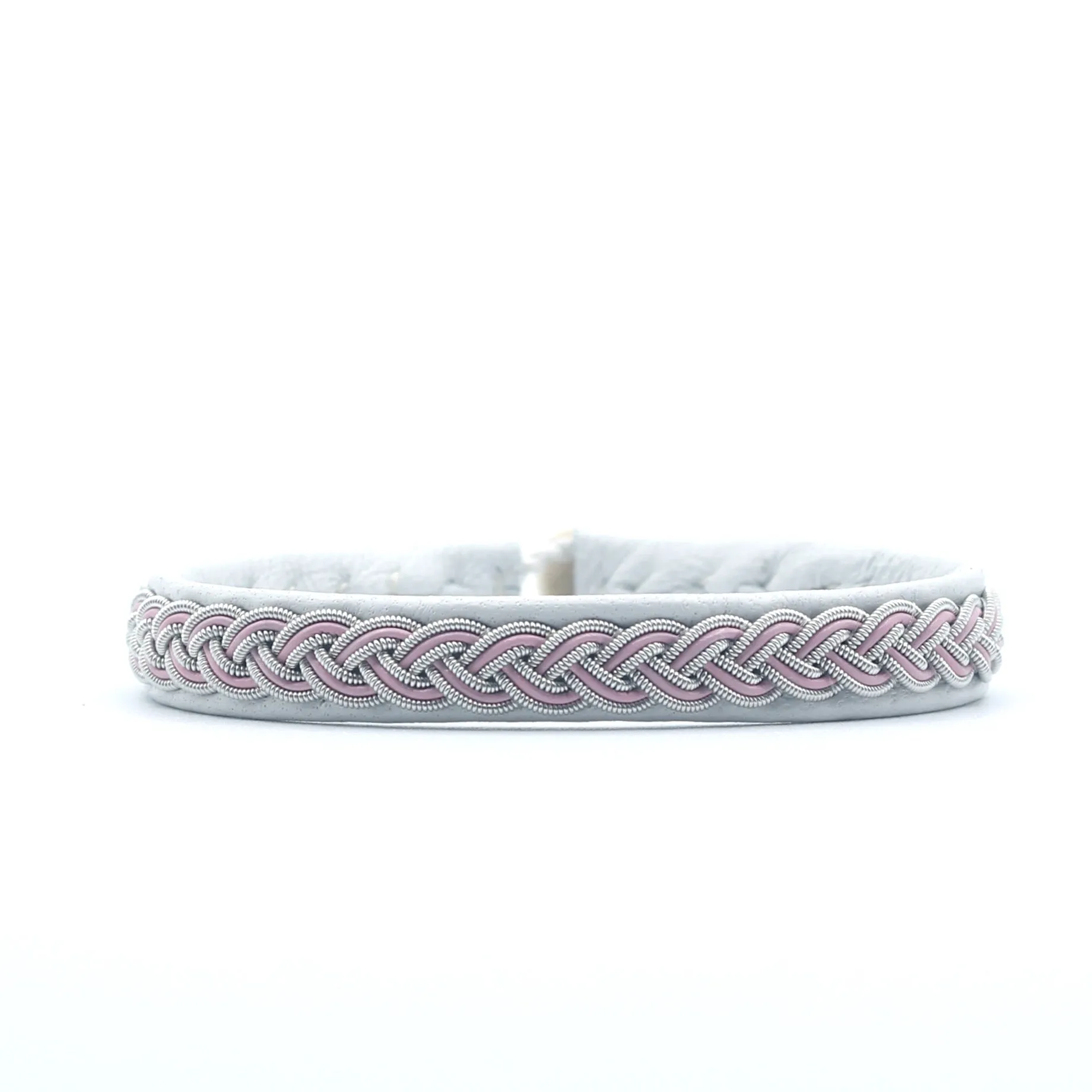 Marin Pink braid on Natural