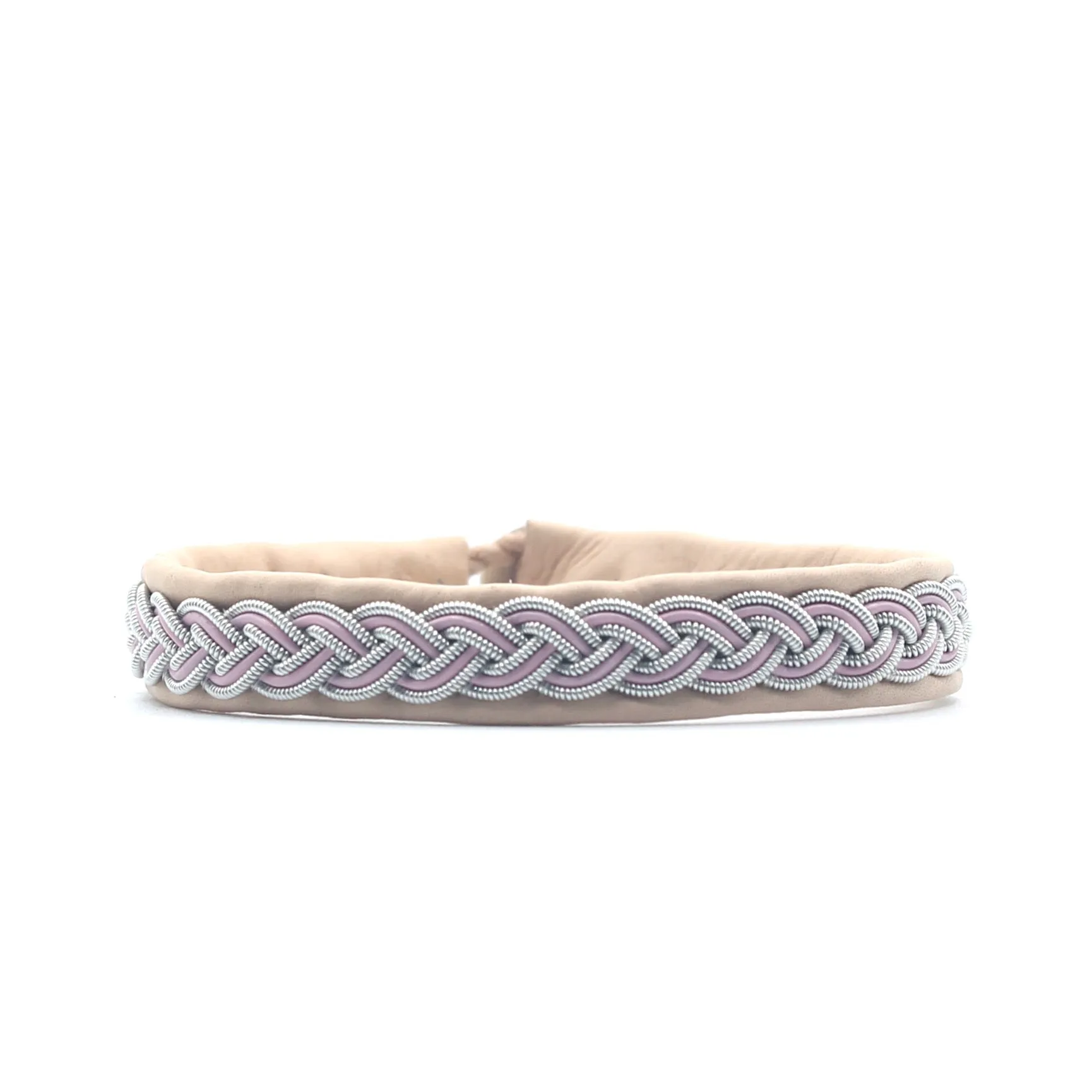 Marin Pink braid on Natural