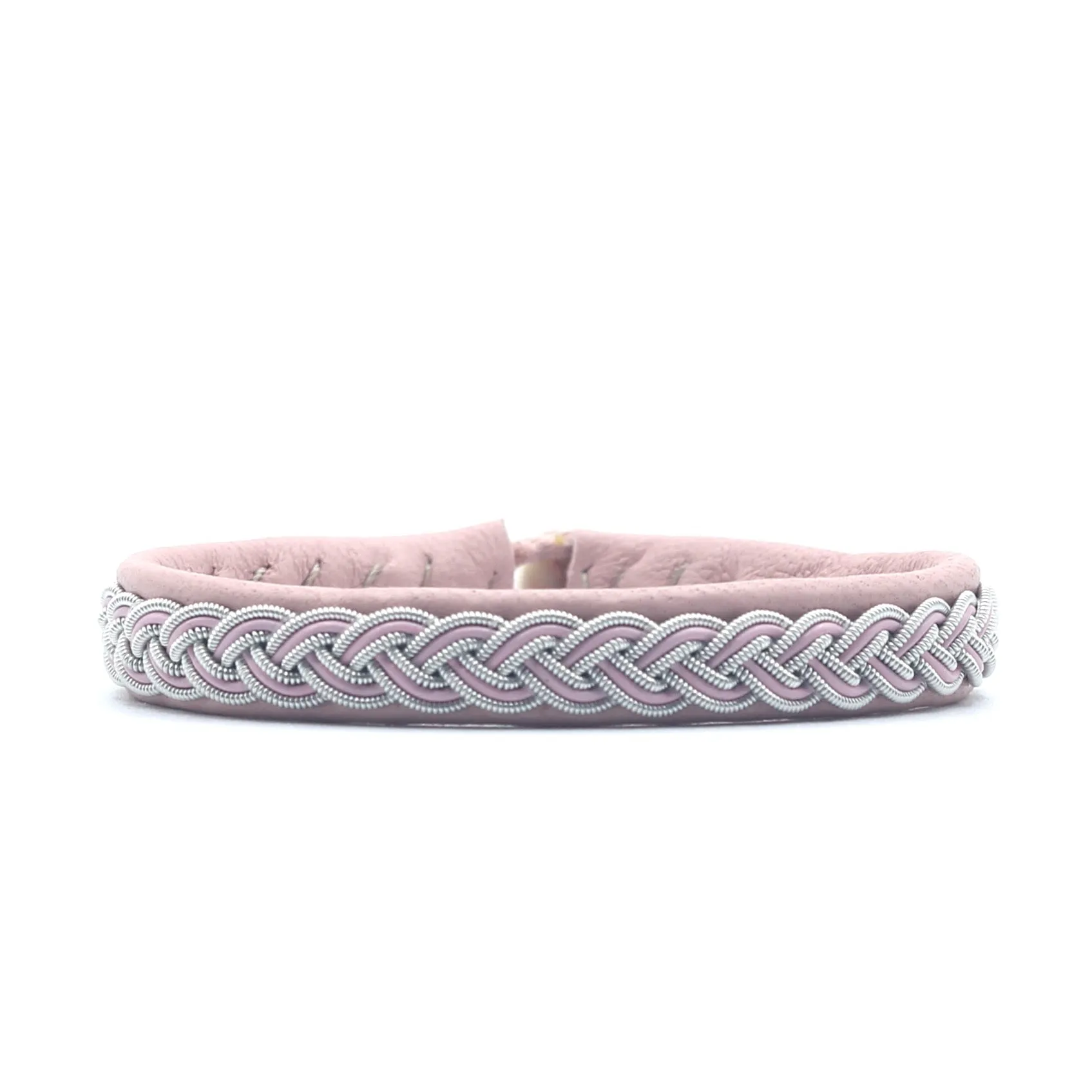 Marin Pink braid on Natural