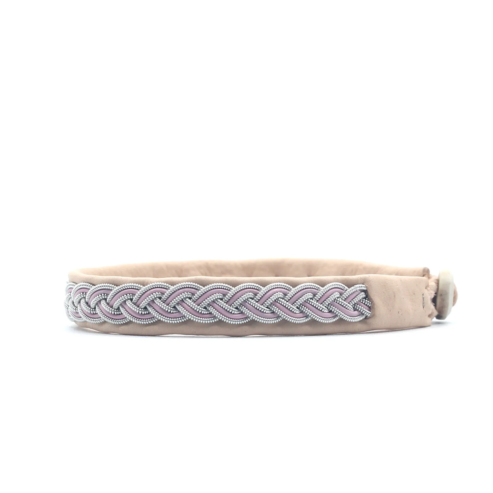 Marin Pink braid on Natural