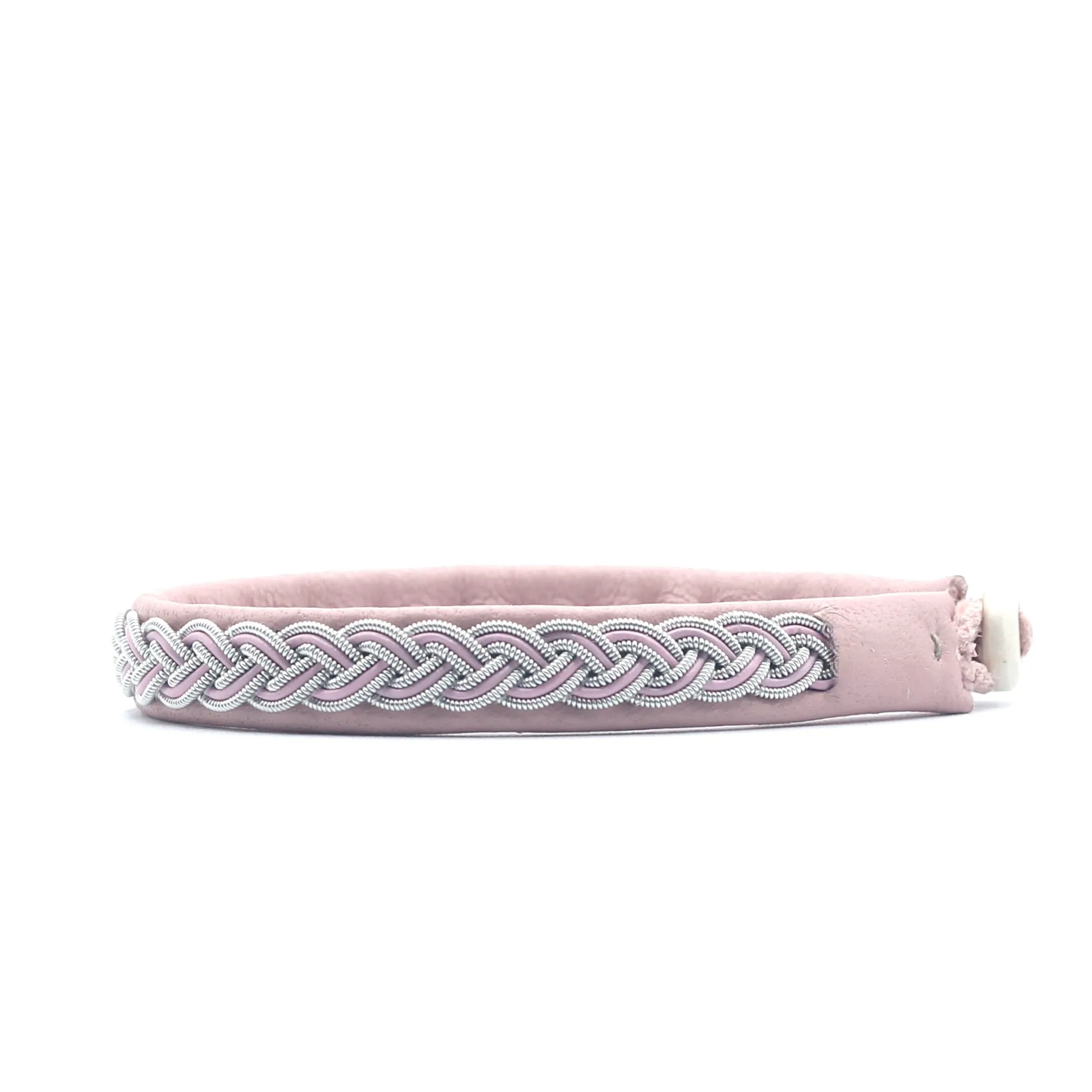 Marin Pink braid on Natural