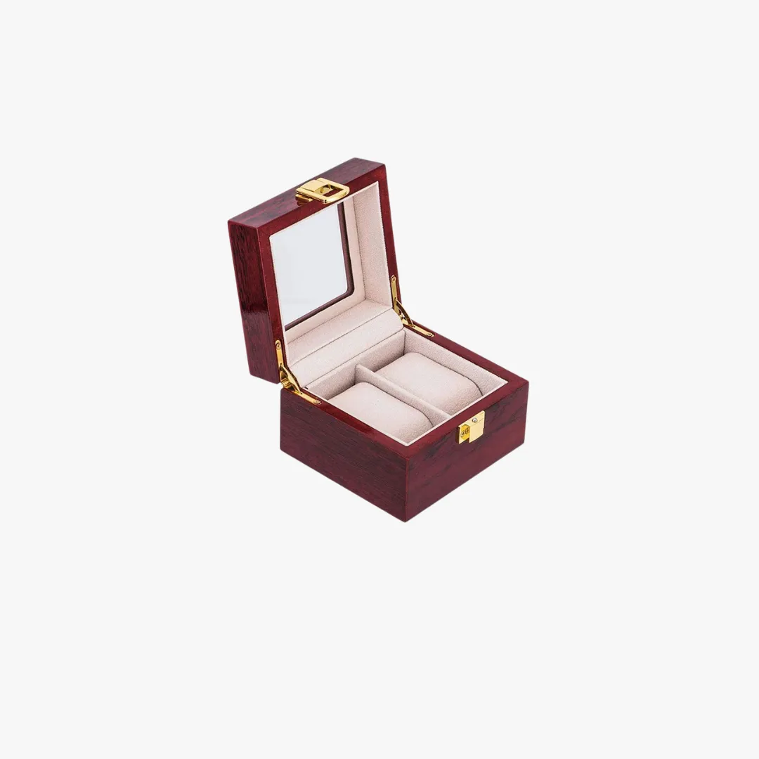 Mason | Wooden Watch Display Box – Glass Lid Organizer (1–12 Slots)