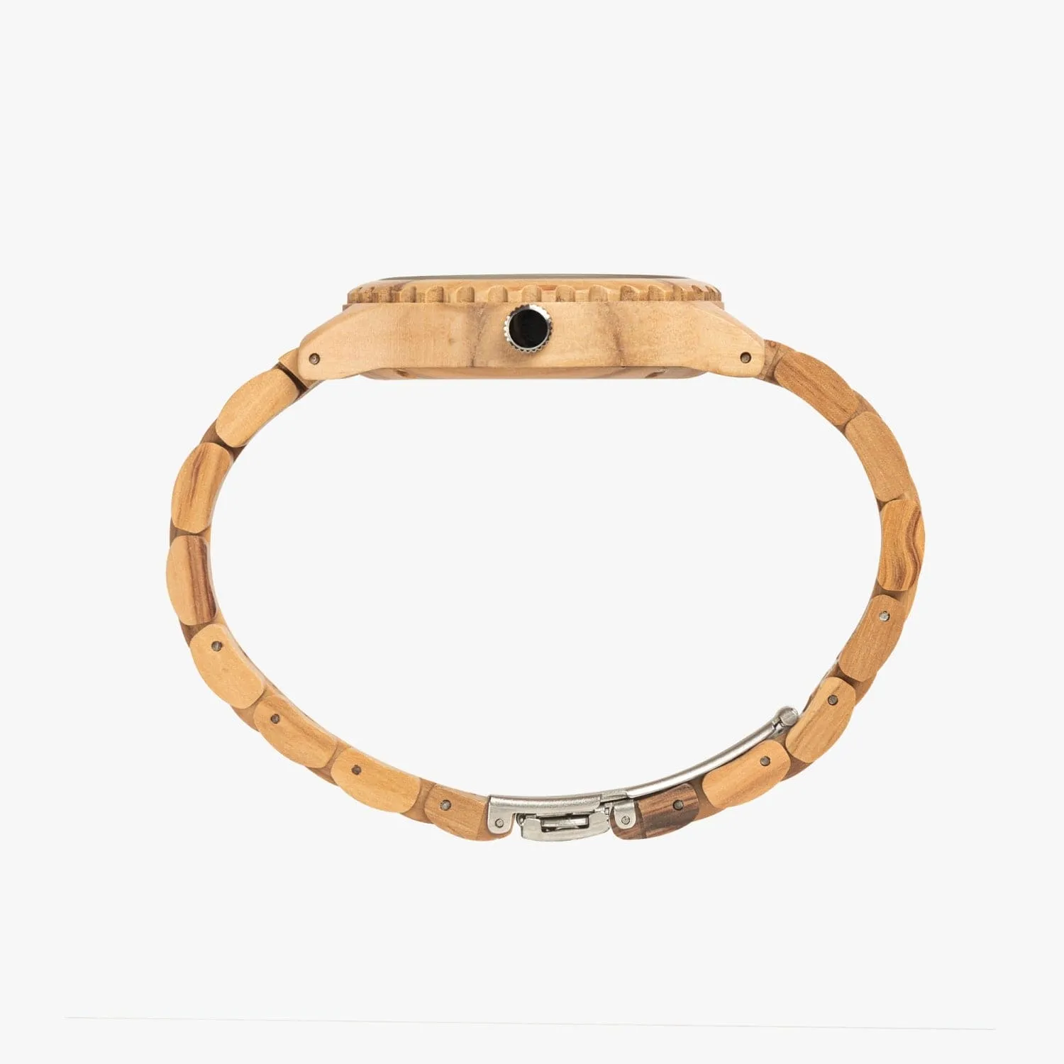 Mechanical Skull  Italian Olive Lumber Wooden Watch