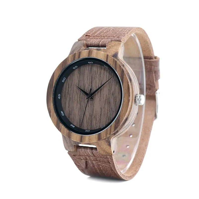 Men's Brown Leather Watch