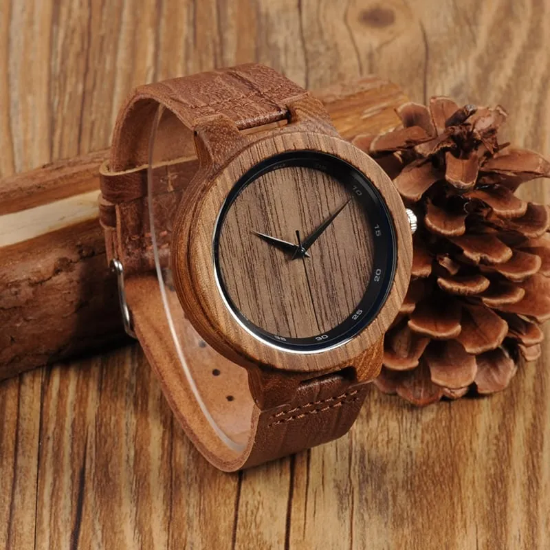 Men's Brown Leather Watch