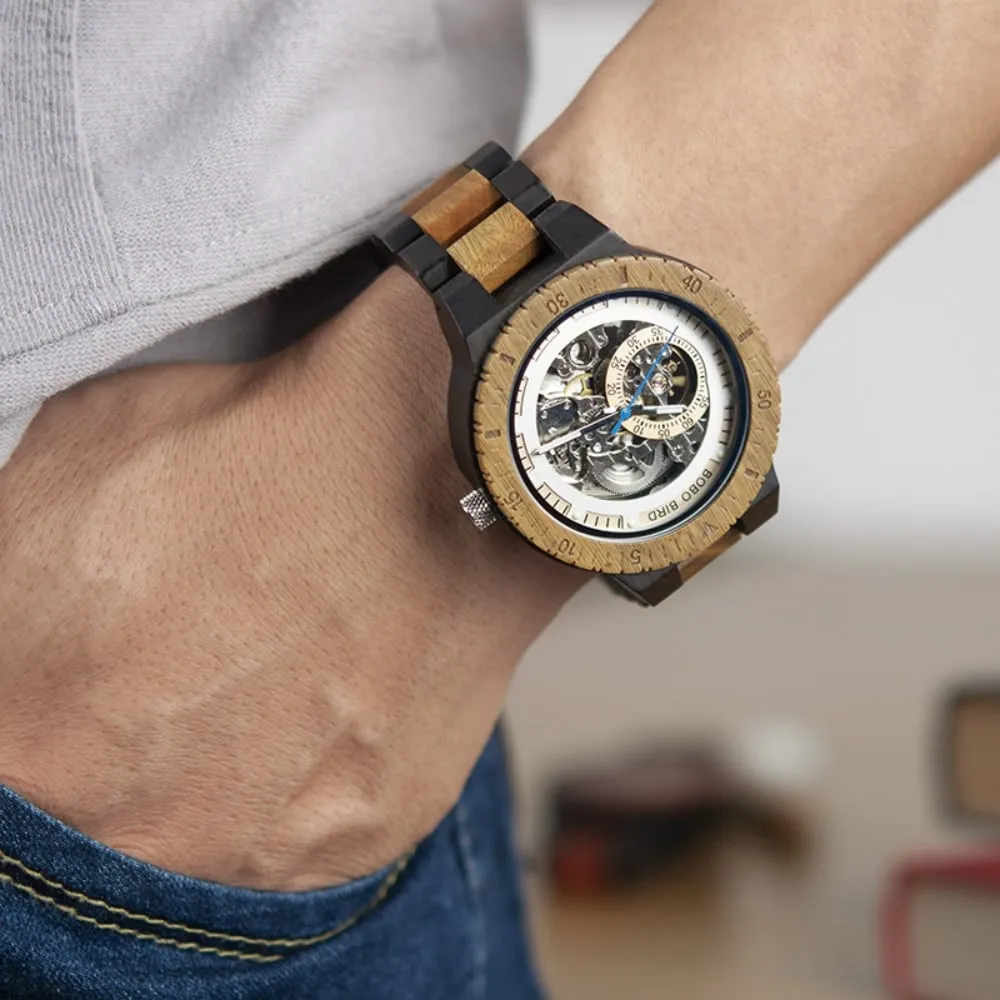 Men's Mechanical Wooden Watches