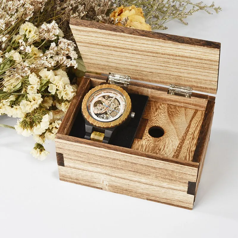 Men's Mechanical Wooden Watches