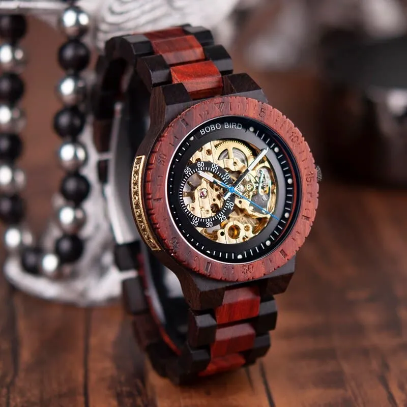 Men's Mechanical Wooden Watches