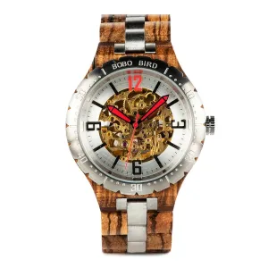 Men's Round Shaped Wooden Watch