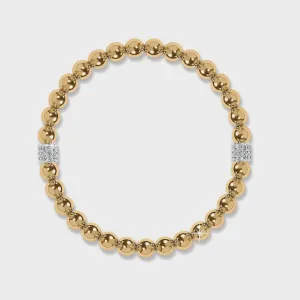 Meridian Petite Stretch Bracelet Gold