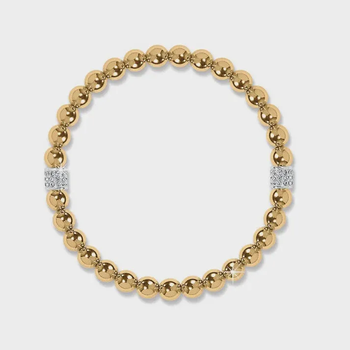 Meridian Petite Stretch Bracelet Gold