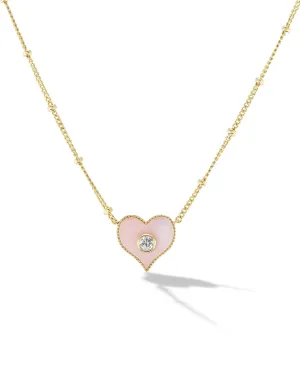 Mini Heart Inlay Necklace
