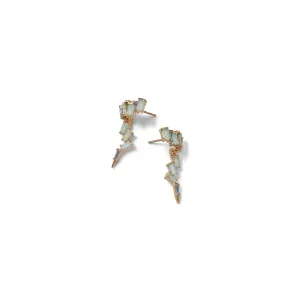 Mini Ruffled Ear Lassos - Blue Peruvian Opal