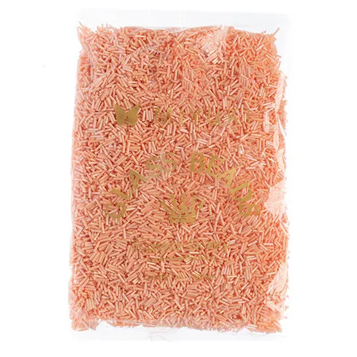Miyuki Slender Bugle 1.3x6mm Salmon Opaque Semi-Matte