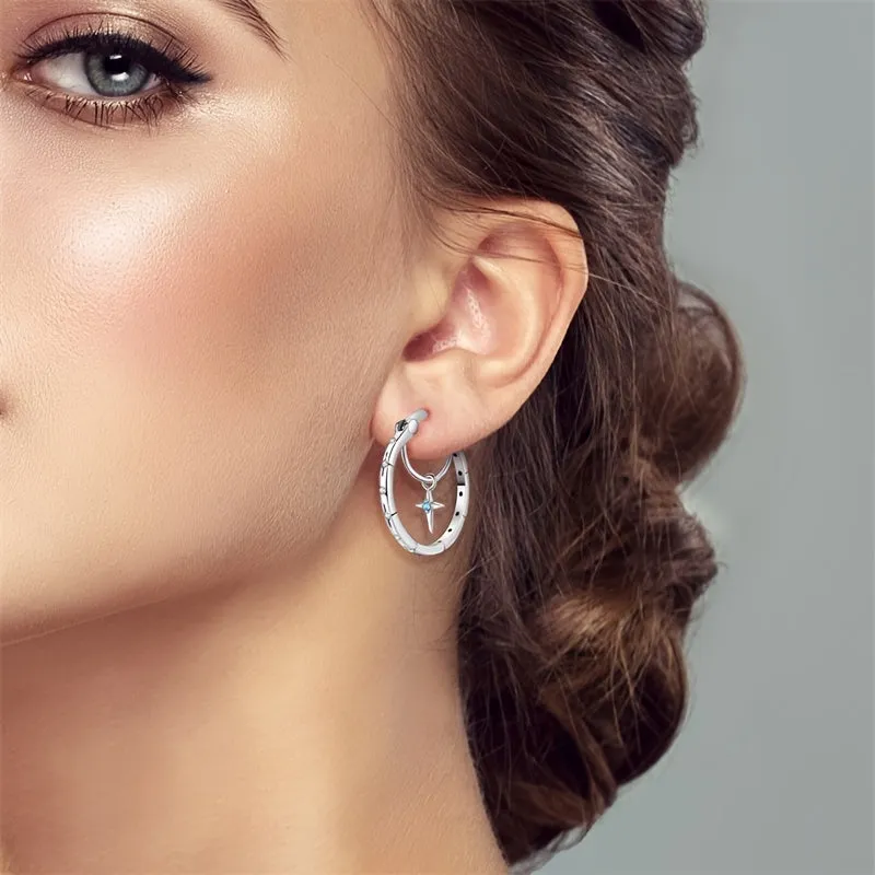 Modern Asymmetric Star & Moon Earrings