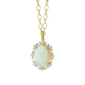 Mogul 18K Yellow Gold Ethiopian Opal Pendant