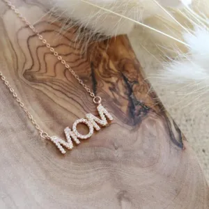 MOM Crystal Necklace