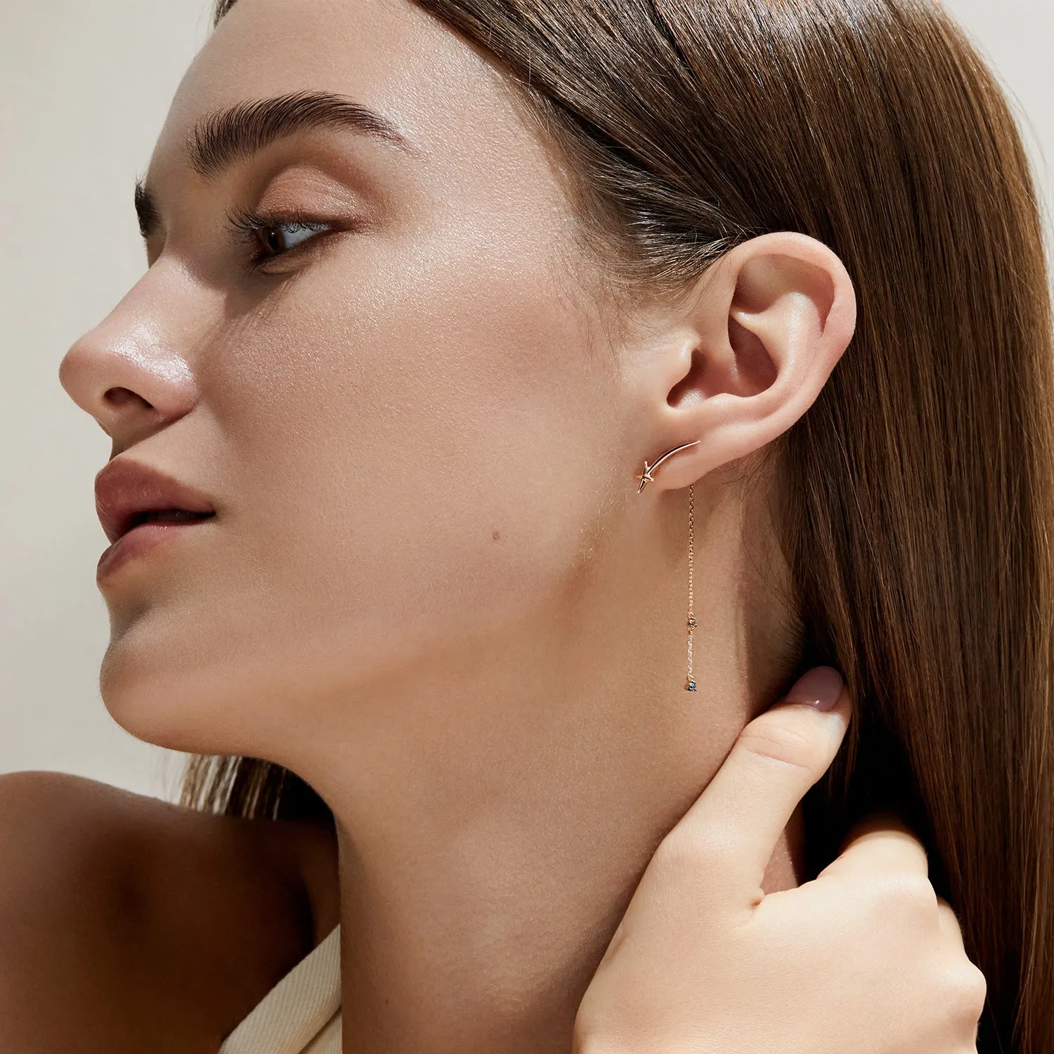 Mon Paris Gold One-sided Earring JDPERYF04XX