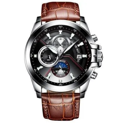 Montre automatique suisse BINGER pour hommes