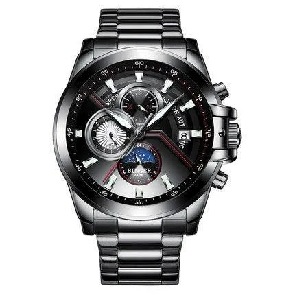 Montre automatique suisse BINGER pour hommes