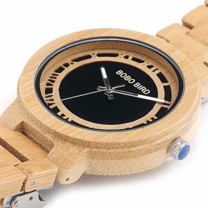 Montre en bois Beige