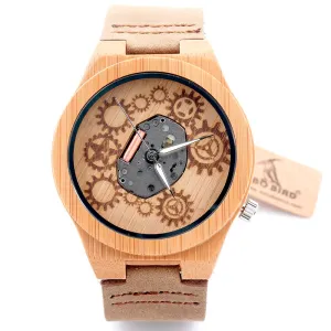Montre en bois Time is up