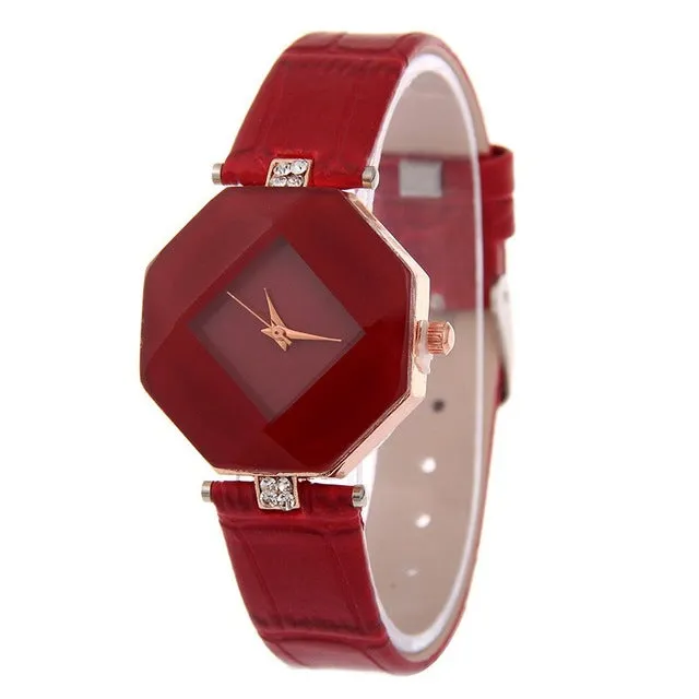 Montre forme angulaire