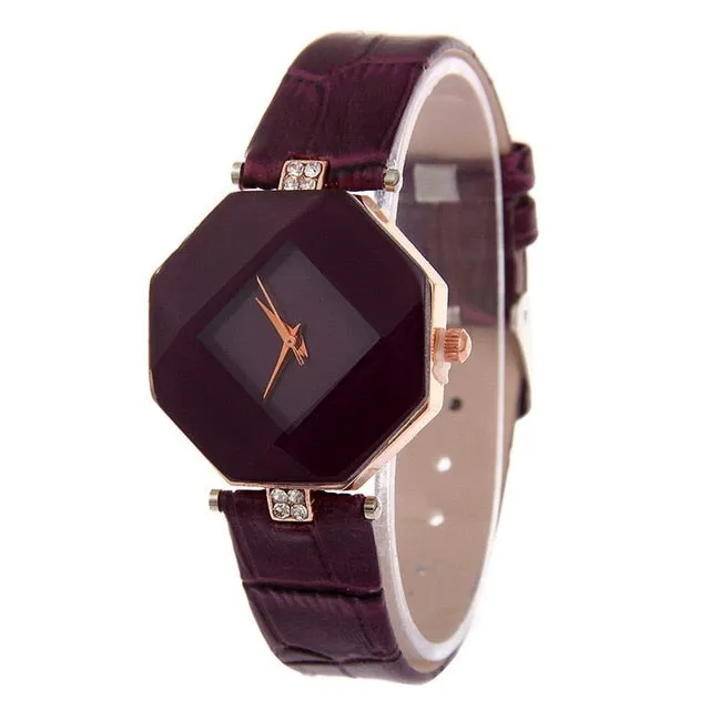 Montre forme angulaire