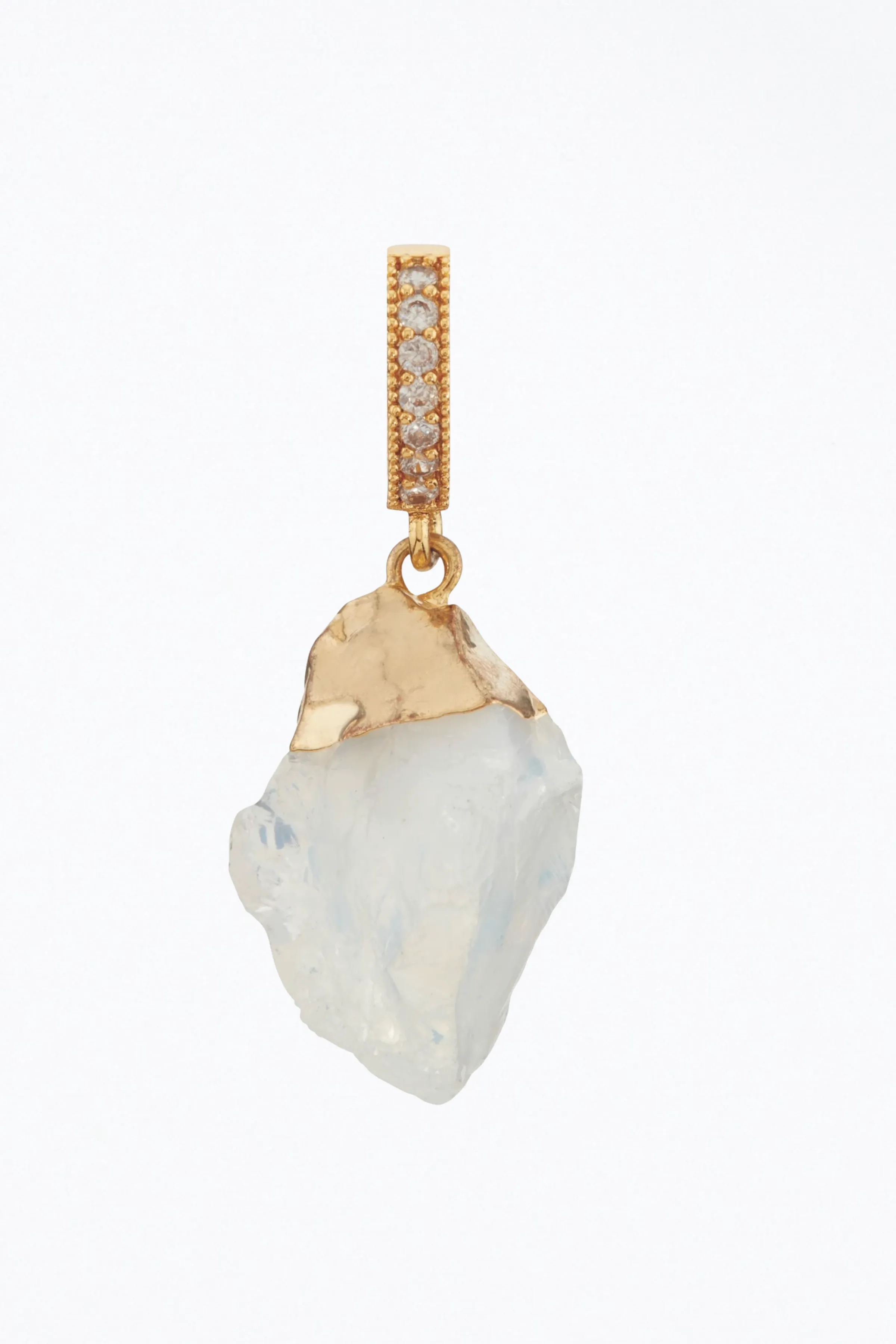 MOONSTONE PAVÉ GEMSTONE PENDANT