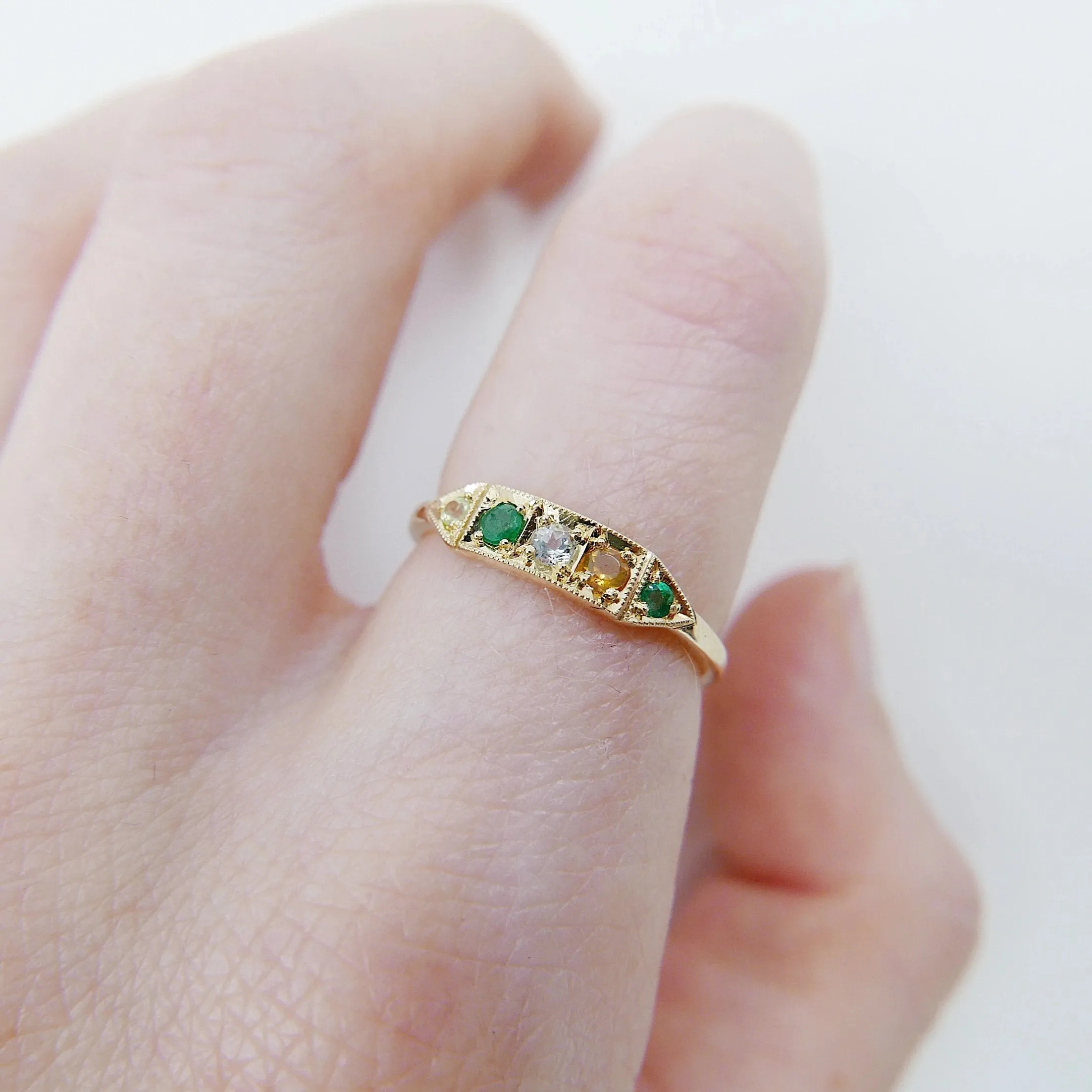 Ms. Goodbar PEACE Acrostic Ring