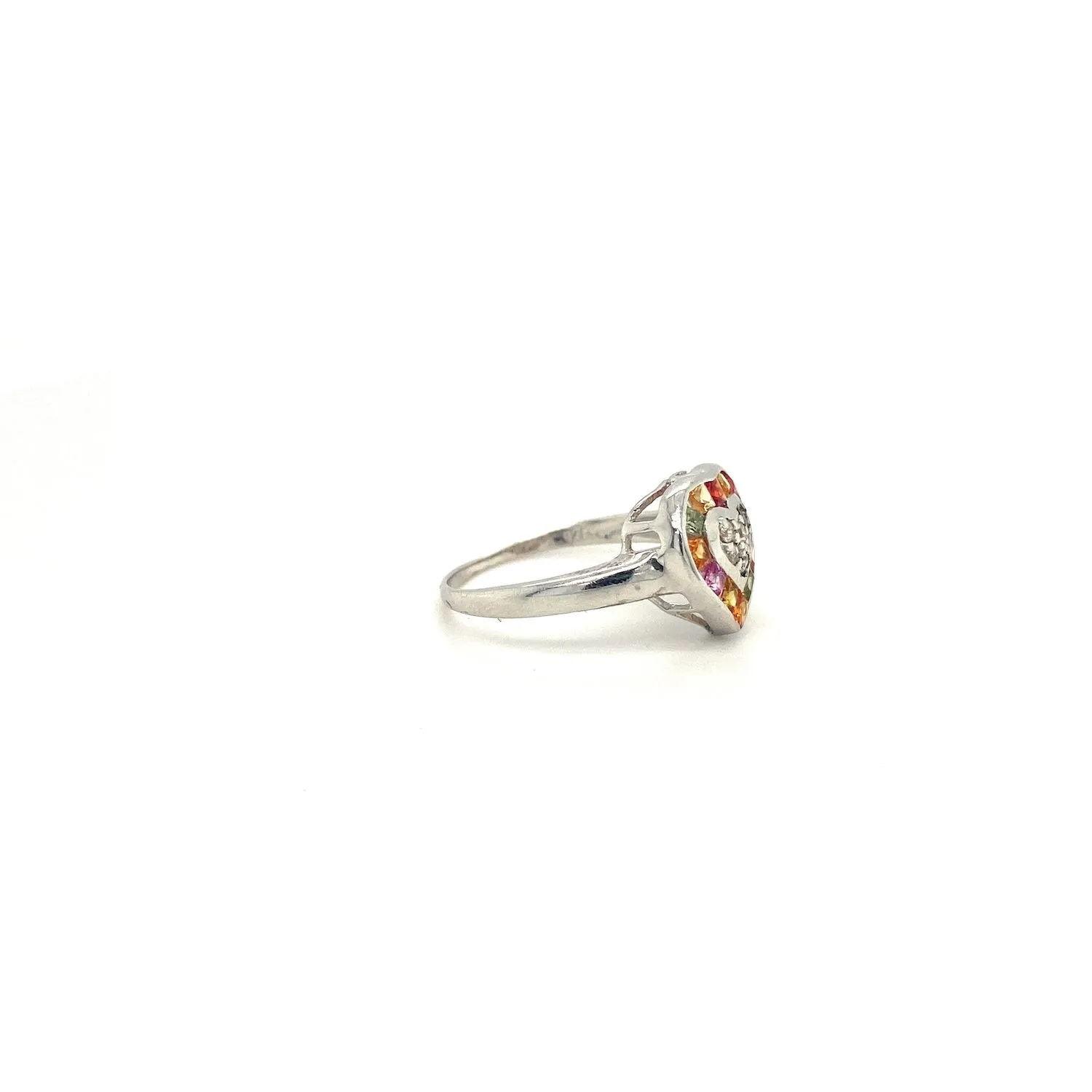 Multi Sapphire Ring in .925 Sterling Silver - KSR 19332