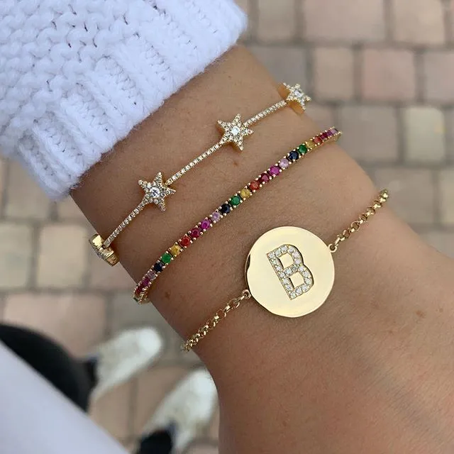 Multi Star Tennis Bracelet