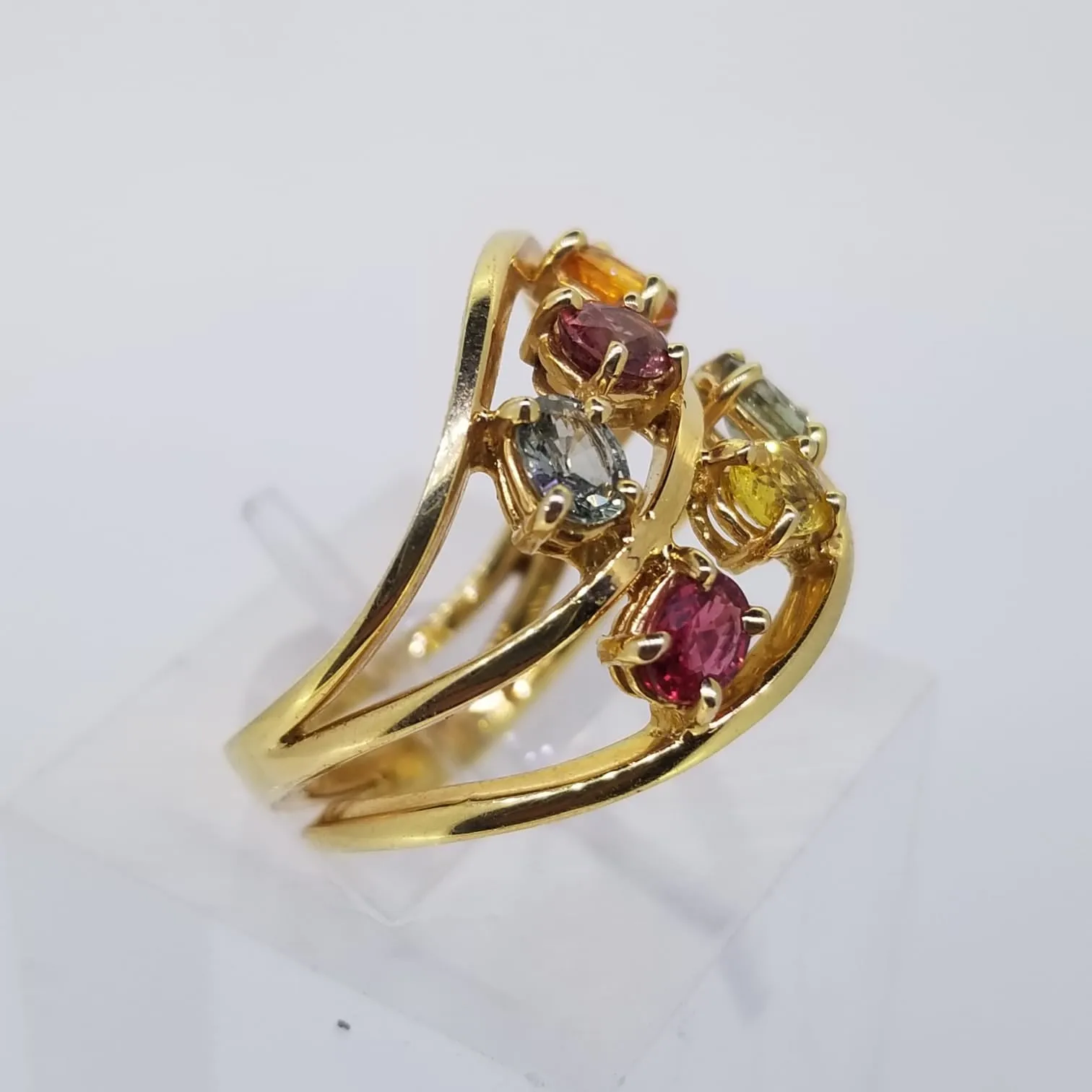 Mutli-Color Sapphire Ring