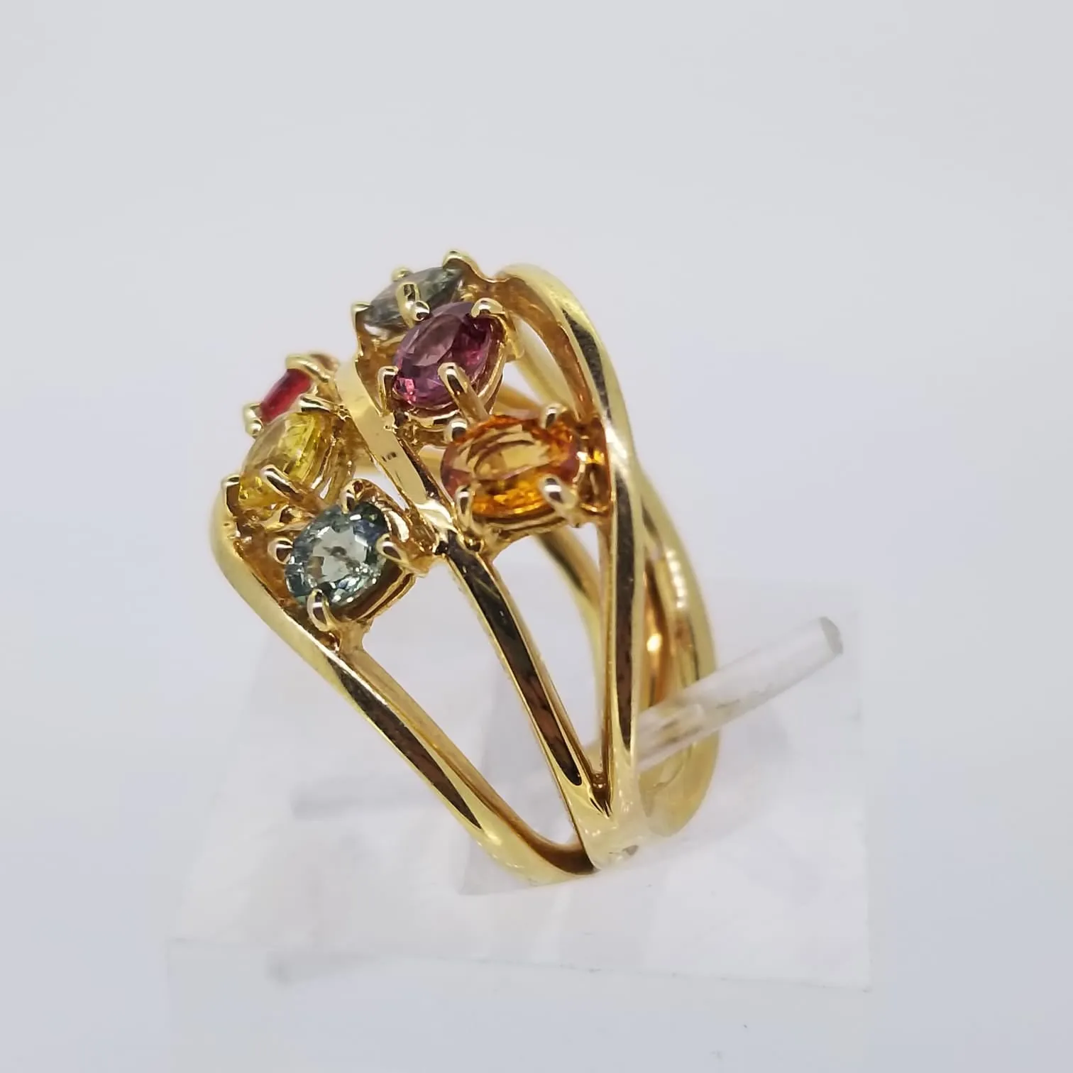 Mutli-Color Sapphire Ring