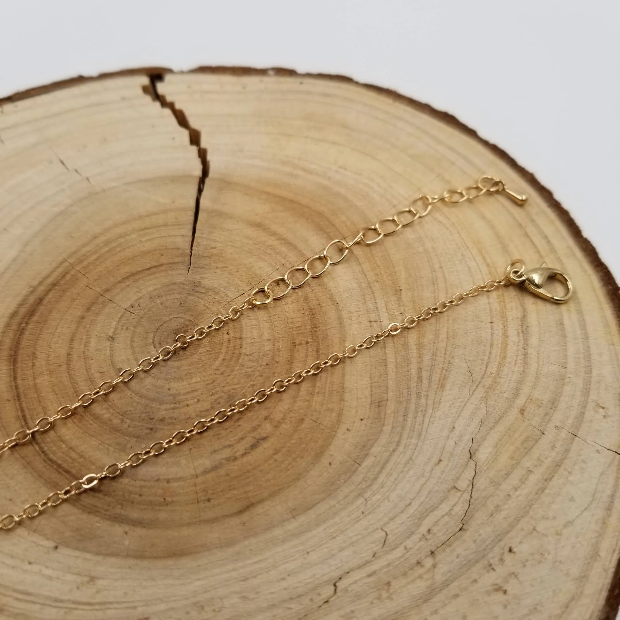 Natural Crystal Triangle Silver Plated Necklace