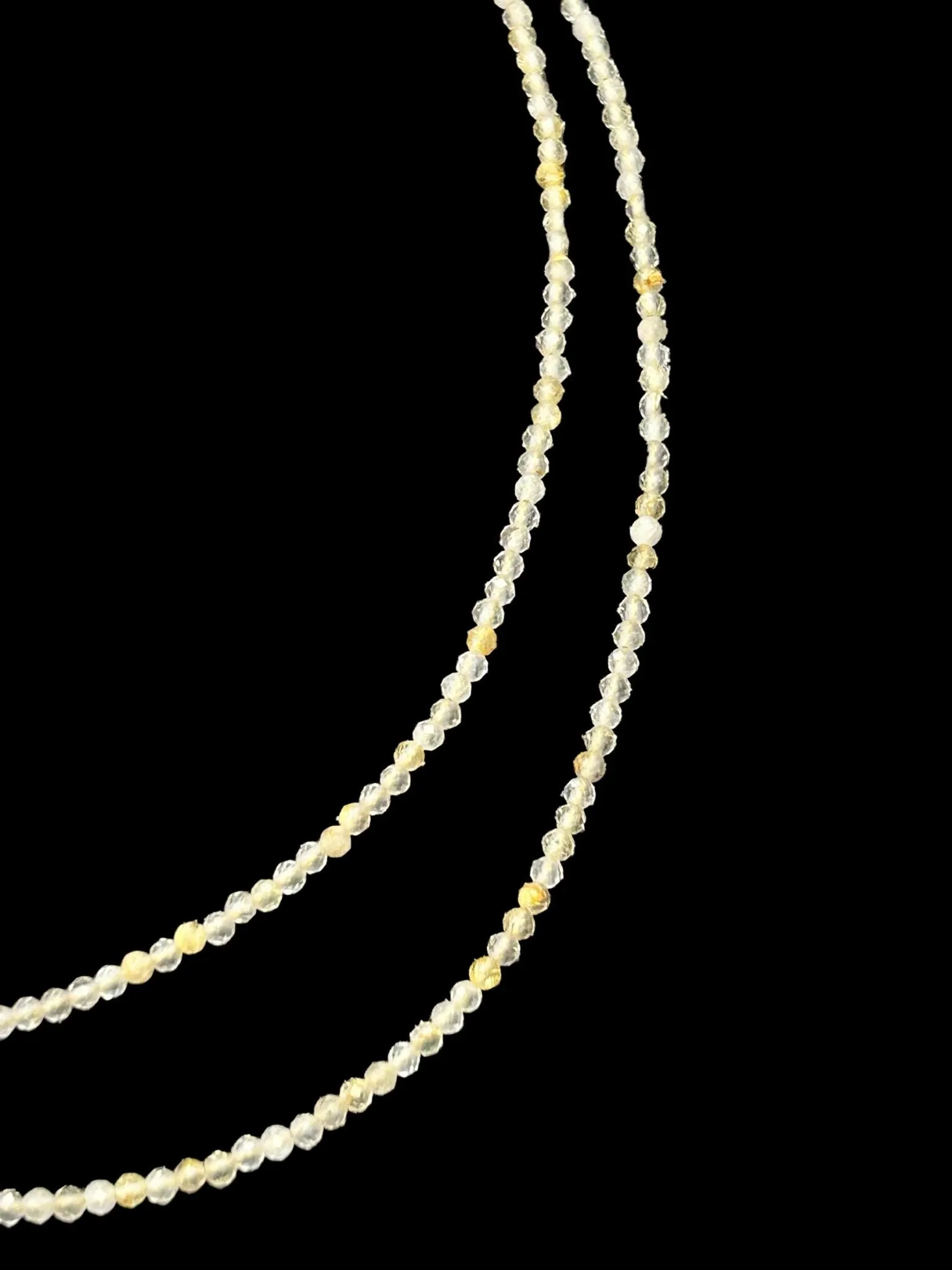 Natural Gemstone Micro-Faceted Necklace