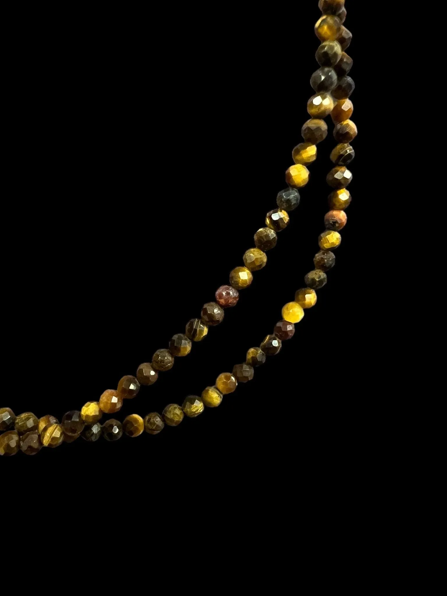 Natural Gemstone Micro-Faceted Necklace