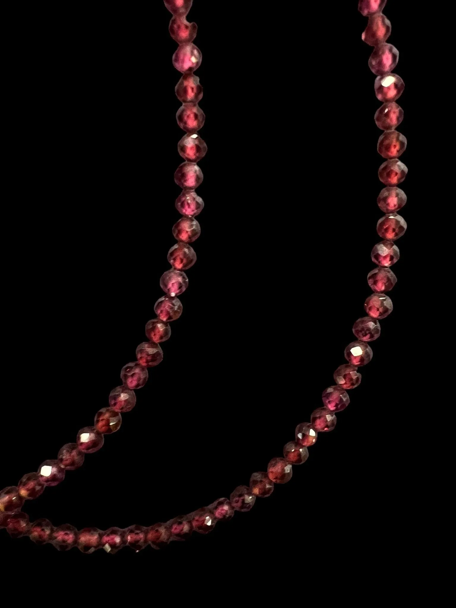 Natural Gemstone Micro-Faceted Necklace