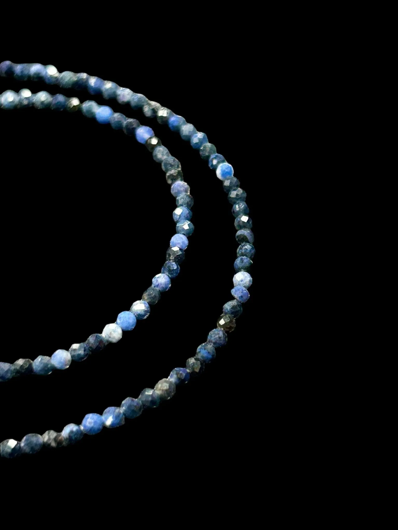 Natural Gemstone Micro-Faceted Necklace