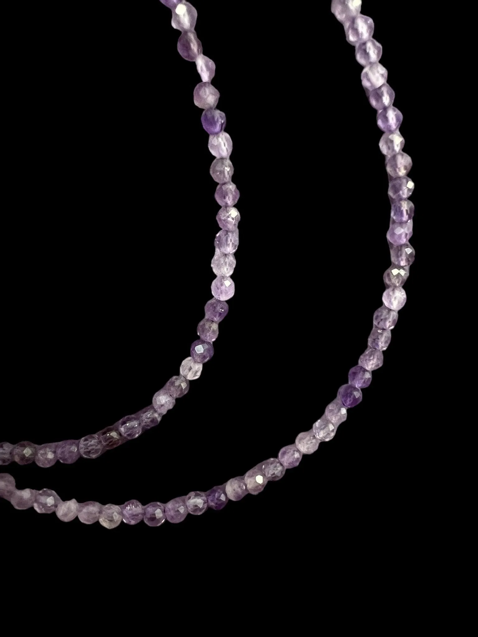 Natural Gemstone Micro-Faceted Necklace