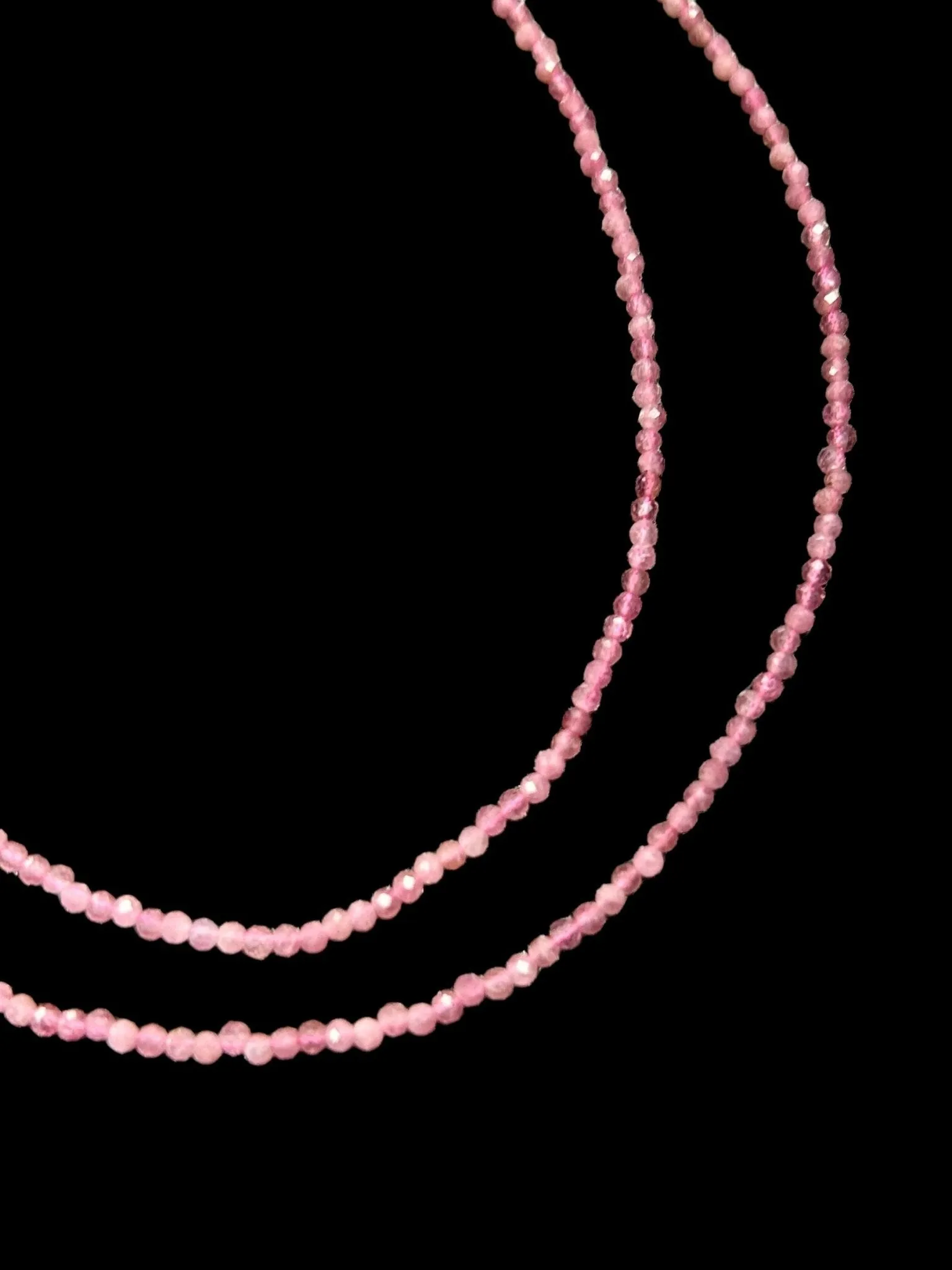 Natural Gemstone Micro-Faceted Necklace
