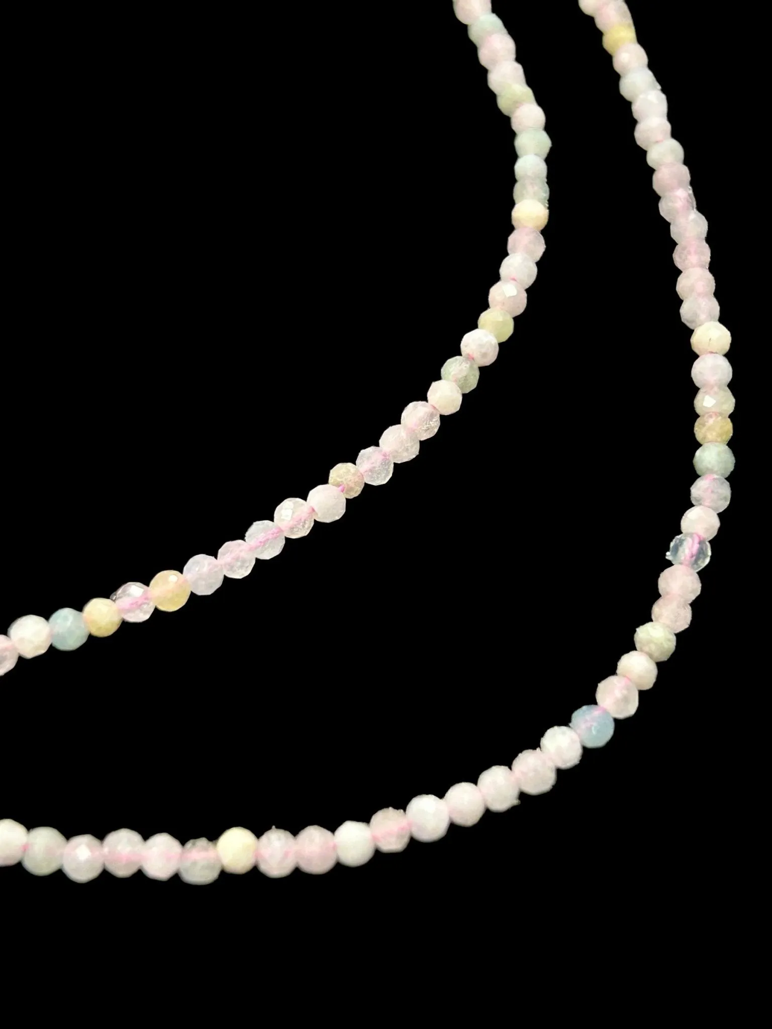 Natural Gemstone Micro-Faceted Necklace