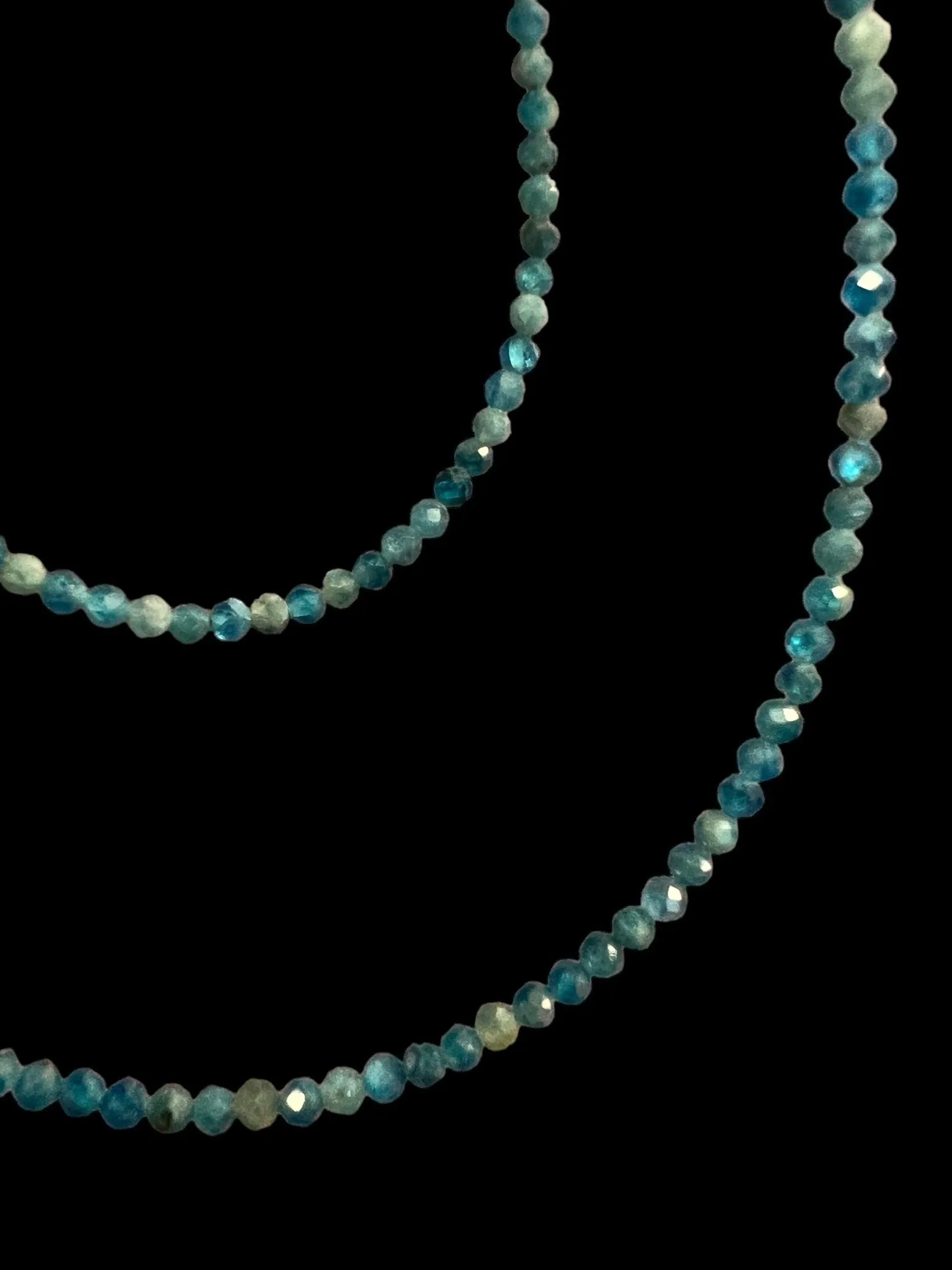 Natural Gemstone Micro-Faceted Necklace