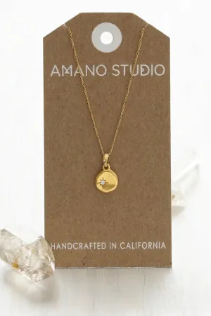 North Star Necklace Crystal