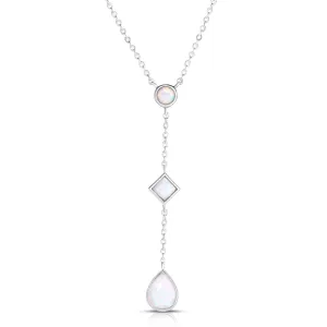 Opal Lariat Necklace